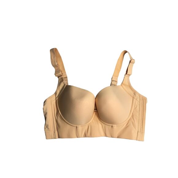Women's PushUp Bra,Full-Coverage Underwire Bra,Hide Back Fat - Picture 1 of 8